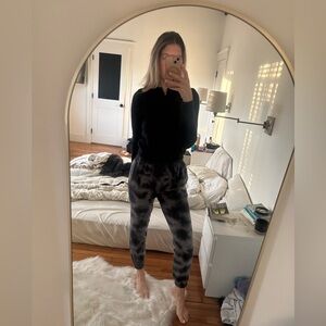 Women Victoria Secret Pink Tie Dye Gray Jogger Pants S